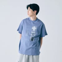 Editorial Graphic Tee【col.Blue】