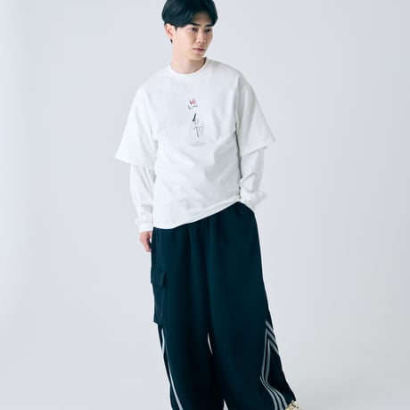King One Point Layered Tee【col.White】