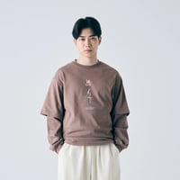 King One Point Layered Tee【col.Brown】