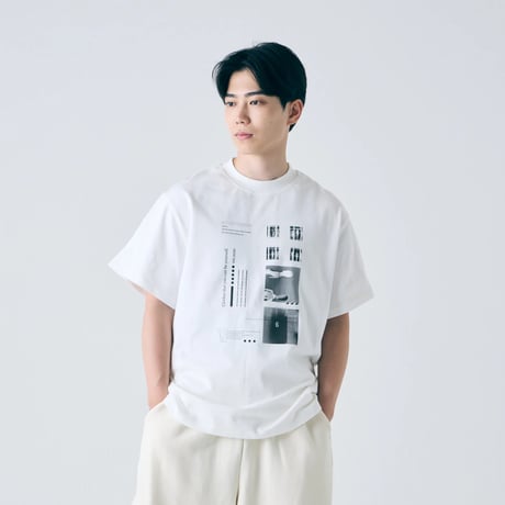 Editorial Graphic Tee【col.White】