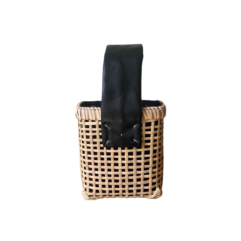 新品未使用 warang wayan　BLACK チビ　かごバッグ AMI BV ONE BLACK CHIBI | warangwayan indonesia