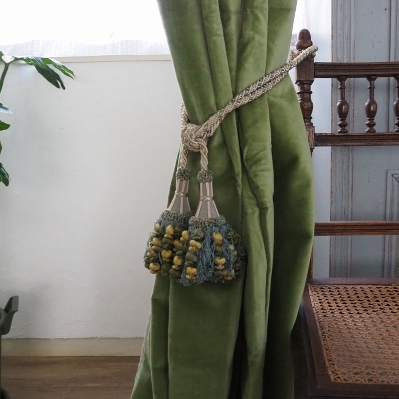 en fil d'indienne ベロアカーテン CACTUS | France Q en fil d'indienne ベロアカーテン CACTUS | France Q