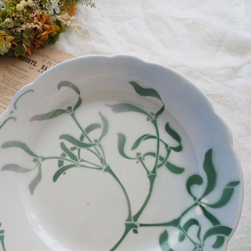 リュネビル ヤドリギ ディナープレート a-5 | France Quilt & Brocan