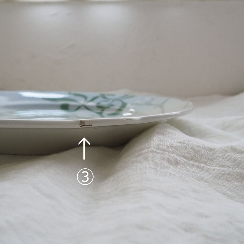 リュネビル ヤドリギ ディナープレート a-3 | France Quilt & Brocan