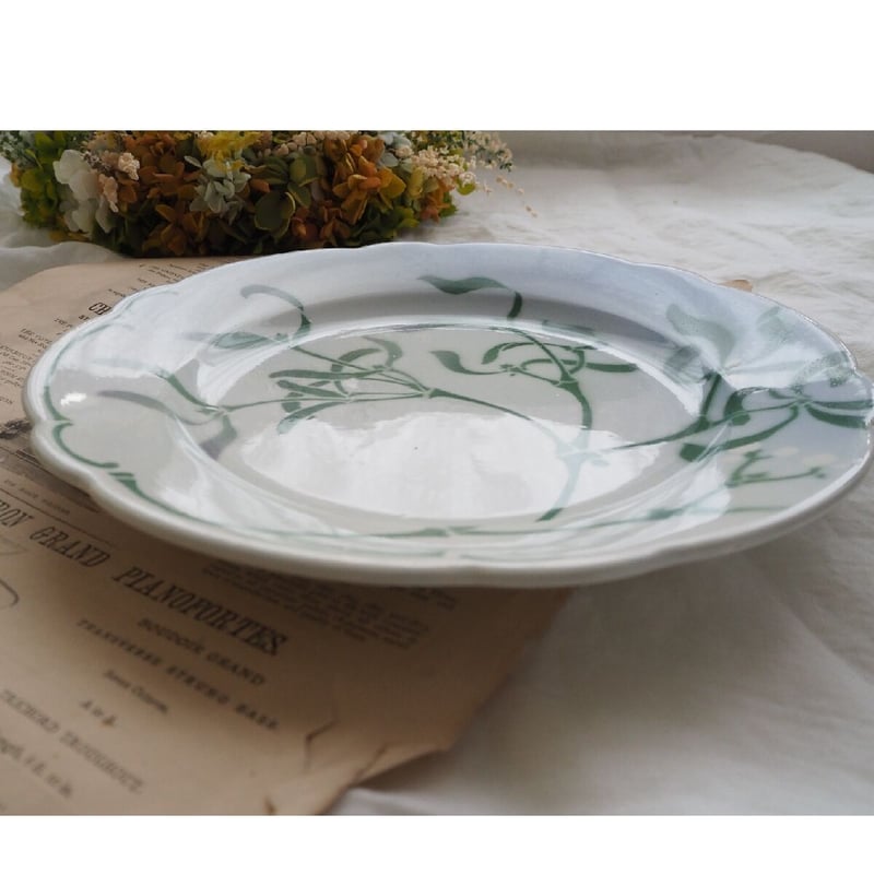 リュネビル ヤドリギ ディナープレート a-5 | France Quilt & Brocan