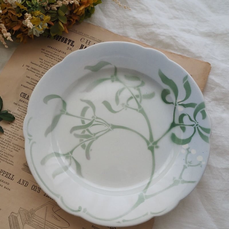 リュネビル ヤドリギ ディナープレート a-3 | France Quilt & Brocan