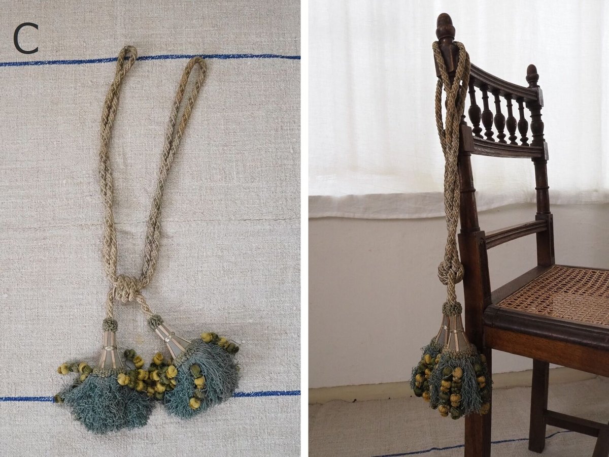 フランス アンティーク カーテンタッセル | France Quilt & Brocante