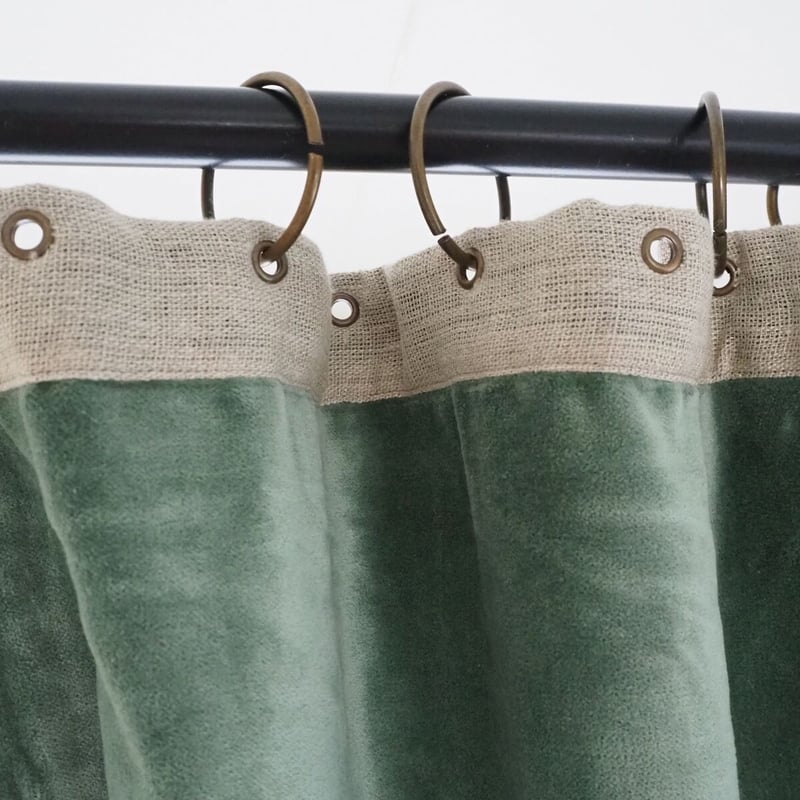 en fil d'indienne マクラメカーテン en fil d'indienne ベロア