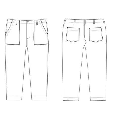 baker pants　型紙販売