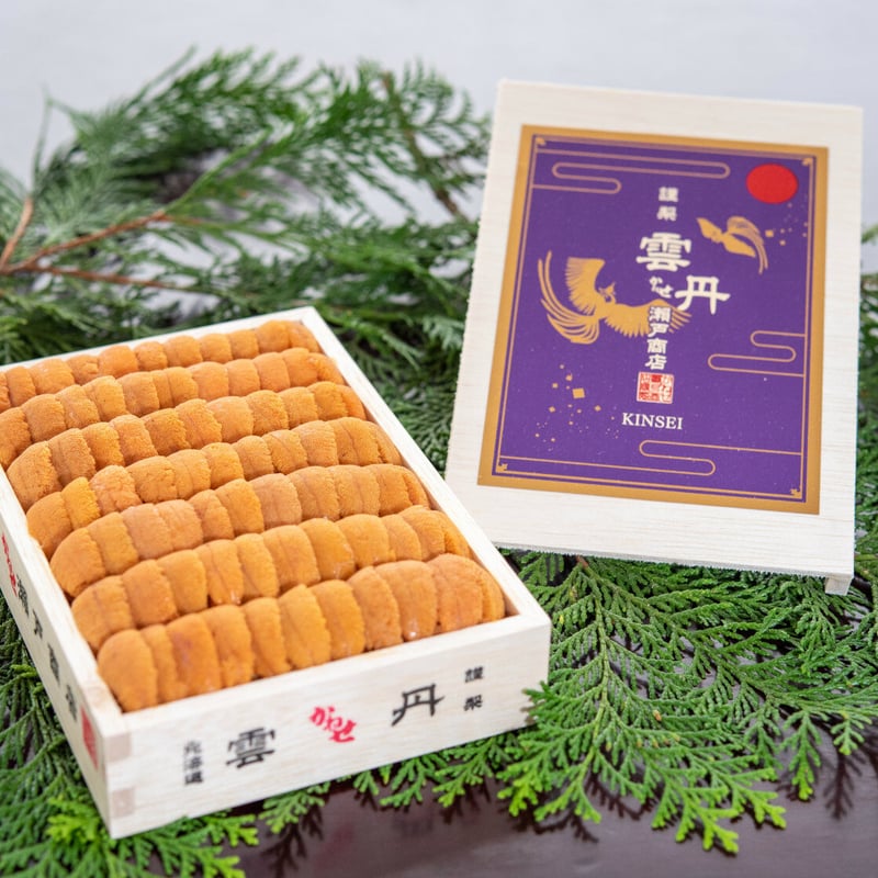 謹製雲丹 化粧箱 150g（赤上） | かねせ瀨戸商店