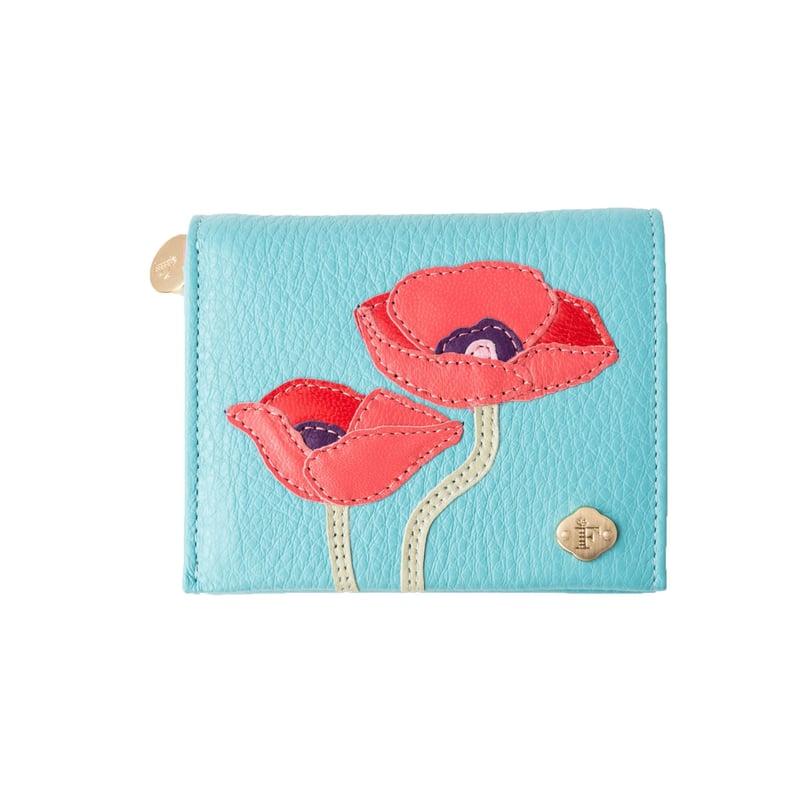ポピー / 2つ折りミニウォレット｜アップリケ財布 FIORAIA