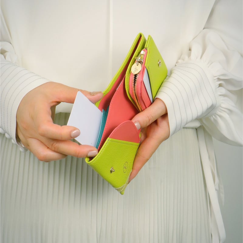 カラー / 2つ折りミニウォレット｜アップリケ財布 FIORAIA