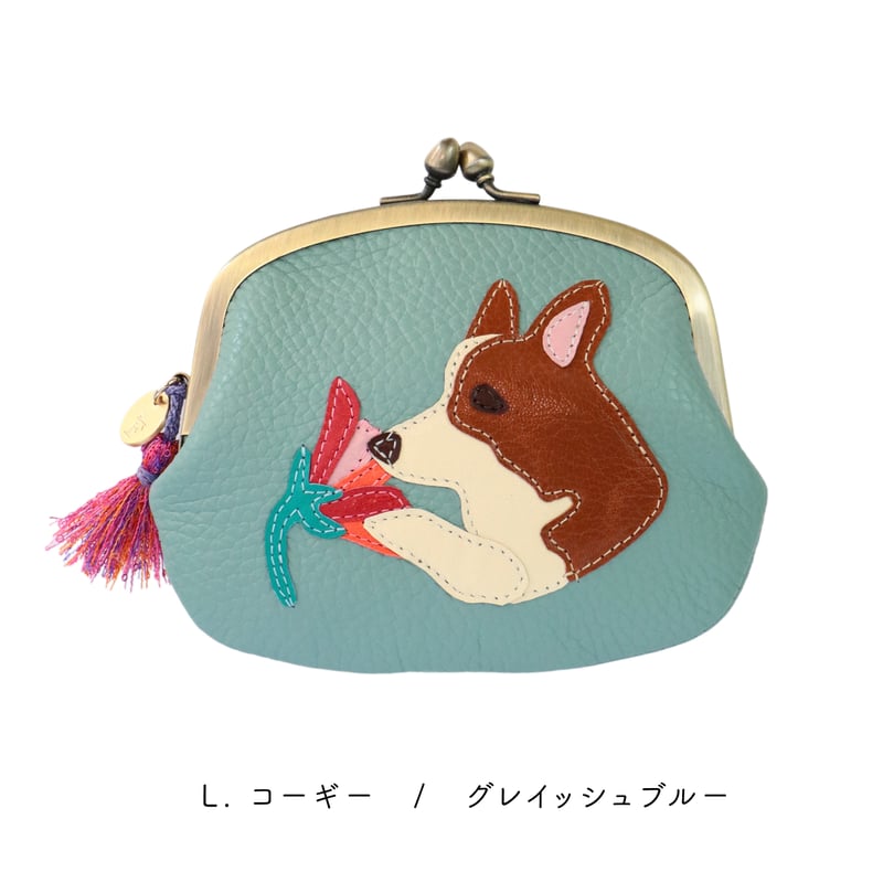 GAMAGUCHI wallet / 「花薫る犬と猫たち」各デザイン | FIORAIA