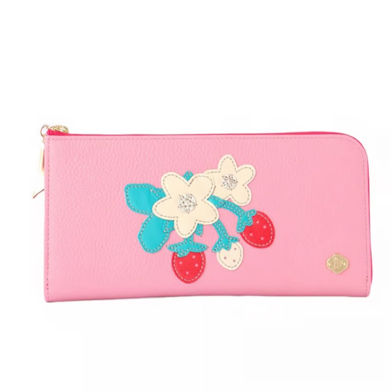 オーダー かわいやいちご 440.517～521 イチゴ / FASTENER MIDDLE WALLET 各色 | FIORAIA