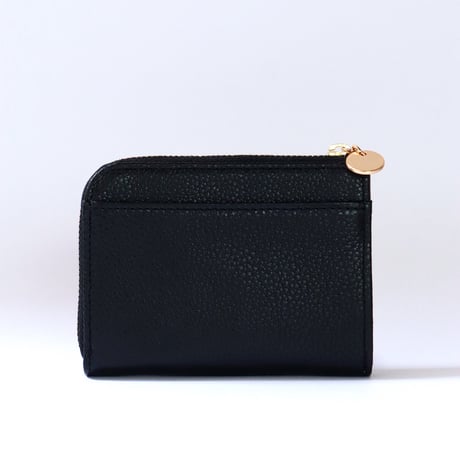 セルト /  ハーフファスナーウォレット / ブラック ｜アップリケ財布 FIORAIAフィオライア