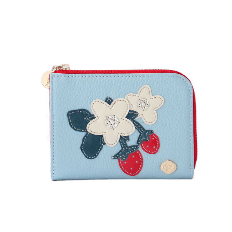 イチゴ / HALF FASTENER WALLET 各色 | FIORAIA