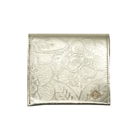 メタロ / ミニウォレット / LIGHT GOLD ｜【訳あり品】SALE開催！アップリケ財布 FIORAIAフィオライア
