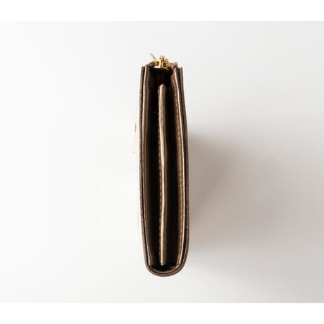 メタロ / ロングファスナーウォレット / COPPER ｜【訳あり品】SALE開催！アップリケ財布 FIORAIAフィオライア