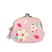 桜 /  がま口ウォレット｜アップリケ財布 FIORAIAフィオライア