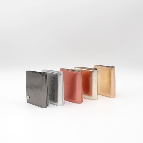 メタロ / ミニウォレット / GUNMETAL｜【訳あり品】SALE開催！アップリケ財布 FIORAIAフィオライア