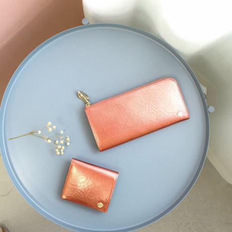 METALLO / LONG WALLET / SALMONPINK