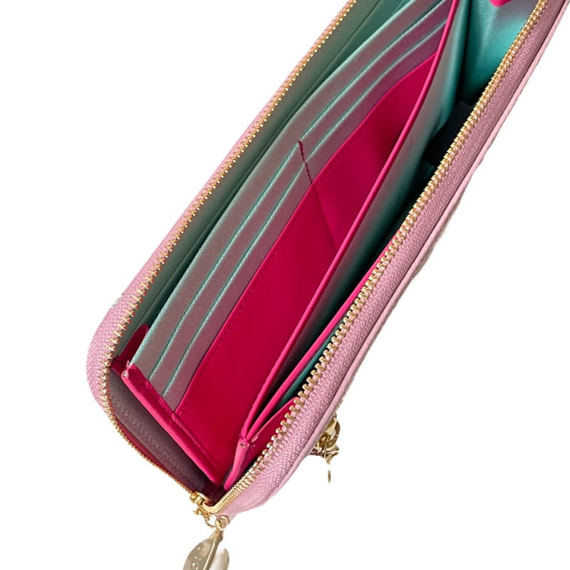ガーベラ / ファスナーロングウォレット｜アップリケ財布 FIORAIA
