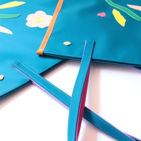NYLON  tote bag  /  BLUE   チューリップ