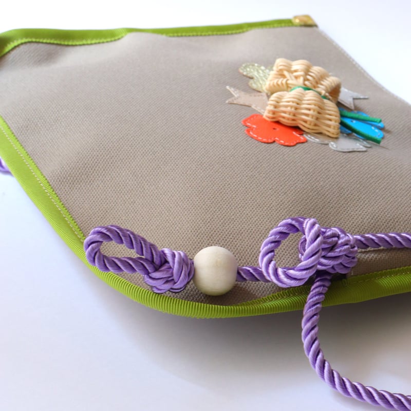 小物 Hisako YOSHIKO × FIORAIA / サコッシュ / グレージュ | FIORAIAフ