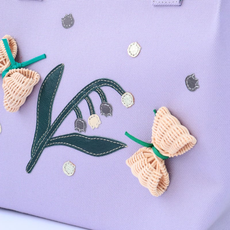 YOSHIKO × FIORAIA / スズラン / ハンドルトートバッグ / ラベンダー