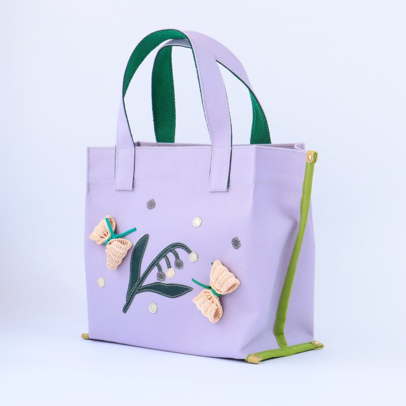 YOSHIKO × FIORAIA / スズラン / ハンドルトートバッグ / ラベンダー