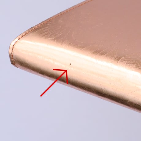メタロ / ロングファスナーウォレット / COPPER ｜【訳あり品】SALE開催！アップリケ財布 FIORAIAフィオライア