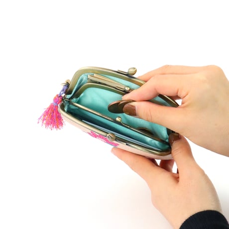 ポピー /  がま口ウォレット｜アップリケ財布 FIORAIAフィオライア