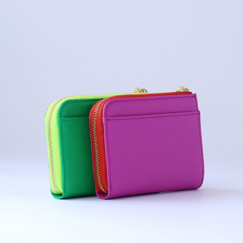 スズラン / ハーフファスナーウォレット / 各色｜アップリケ財布