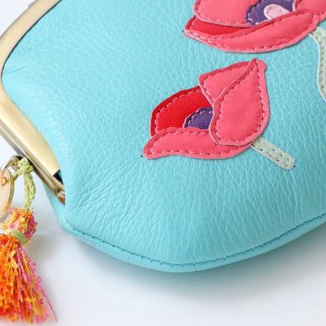 ポピー /  がま口ウォレット｜アップリケ財布 FIORAIAフィオライア