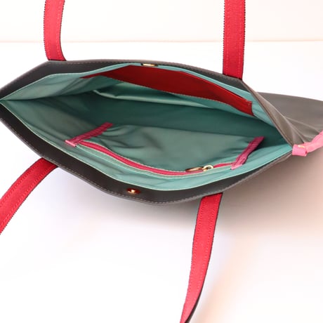 NYLON  tote bag  /  D.GRAY 小さい花