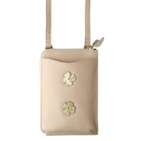 ウォレットショルダー  /  アイボリー  |  アップリケ財布 FIORAIAフィオライア