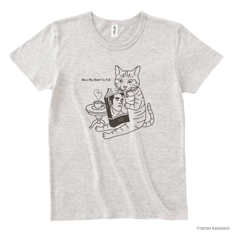 Tシャツ　読書猫