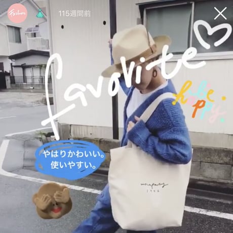 mocaparty キャンバストート L