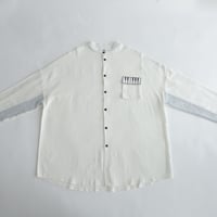 Kan Sano × antiqua - 長袖ピアノシャツ (ホワイト)