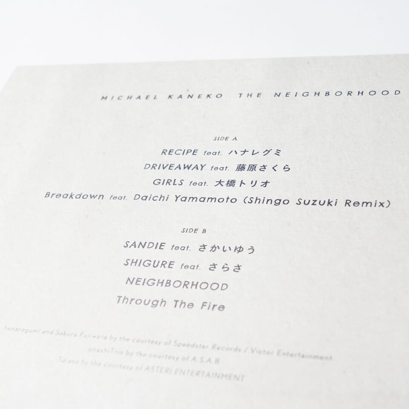 LP] Michael Kaneko - The Neighborhood | origa
