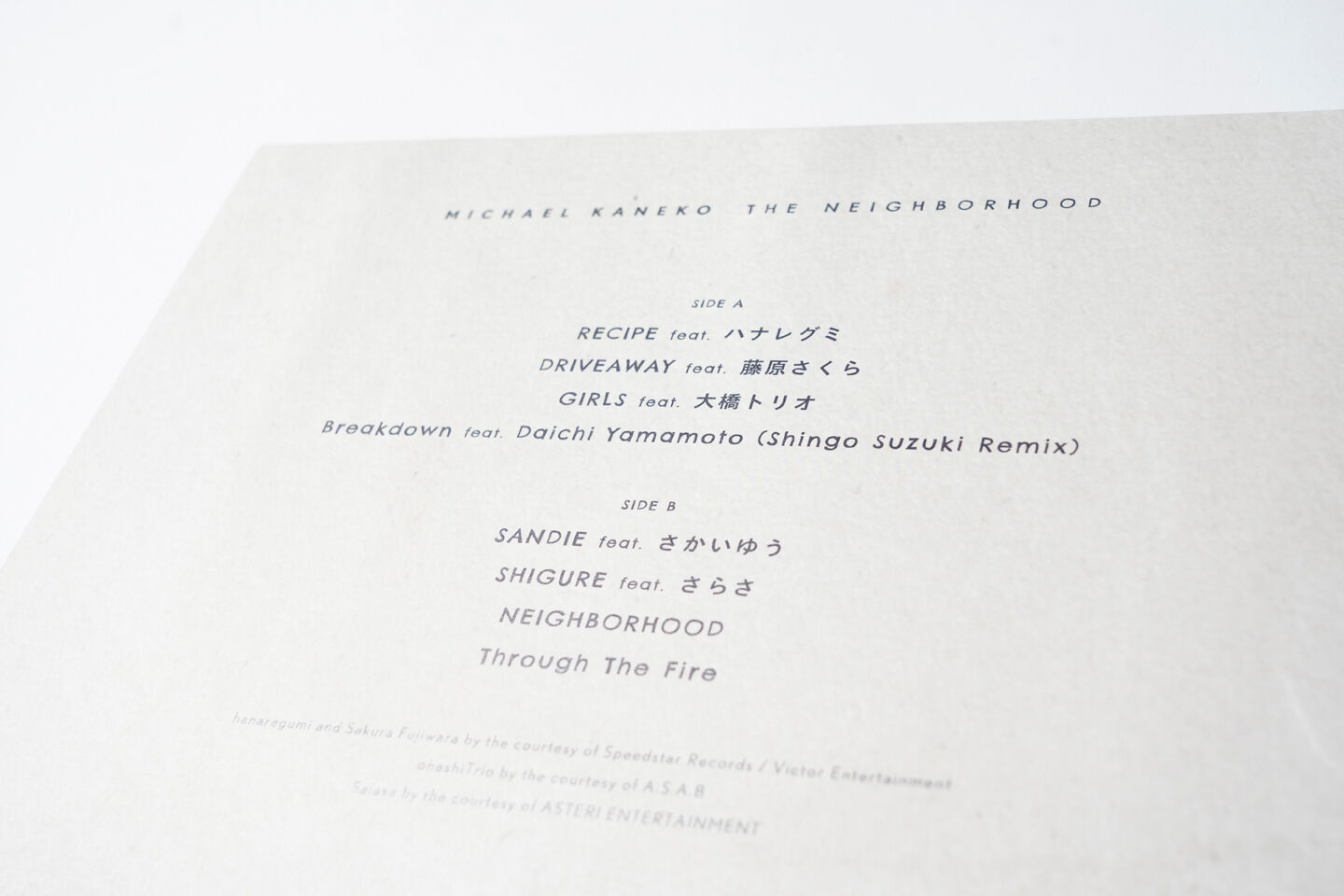 LP] Michael Kaneko - The Neighborhood | origa