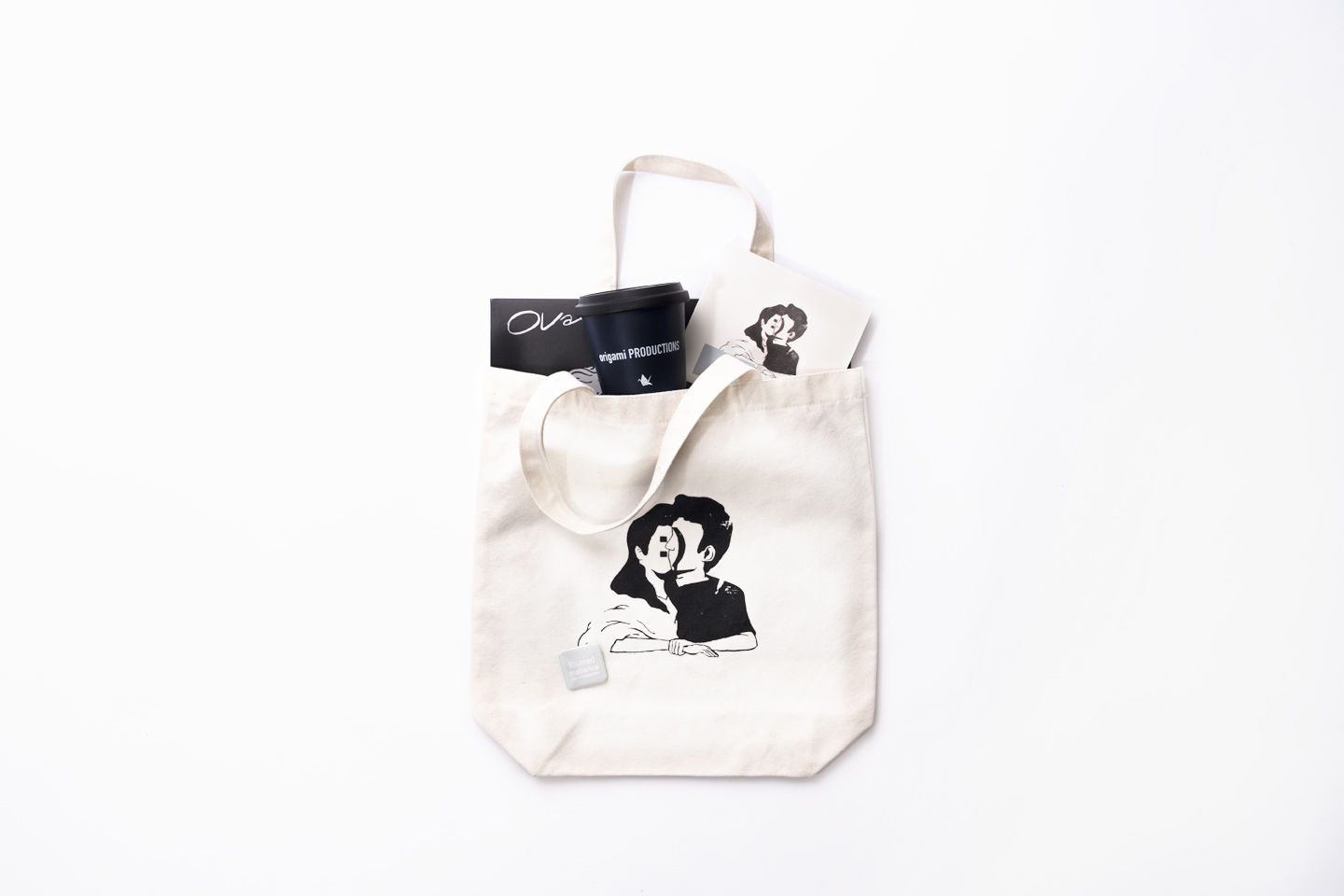 mabanua - Blurred トートバッグ＋缶バッジ | origami STORE