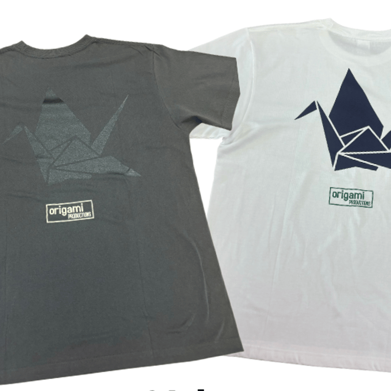 ORIMI 【オミリ】 tシャツ Orslow ティーシャツ オリガミ プリント , Black – Navyblue