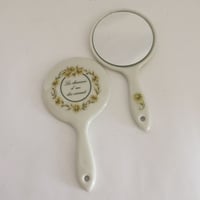 PE6000-06　　陶器ハンドミラー　マーガレット