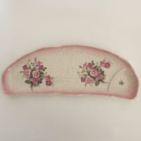 AAJ -WG004PK　アンジェリカ和心　仕切付 半月長皿　雪粉引釉の手作り風の長皿