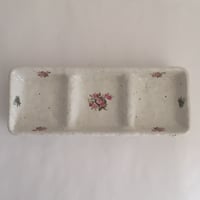 AAJ-WG82　アンジェリカ　雪粉引き  3品盛り皿
