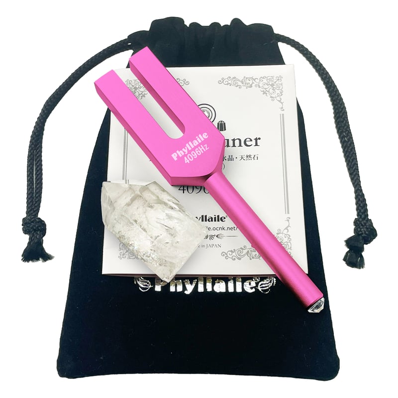 クリスタルチューナー (水晶ポイント付)ローズ | 【公式】浄化グッズ