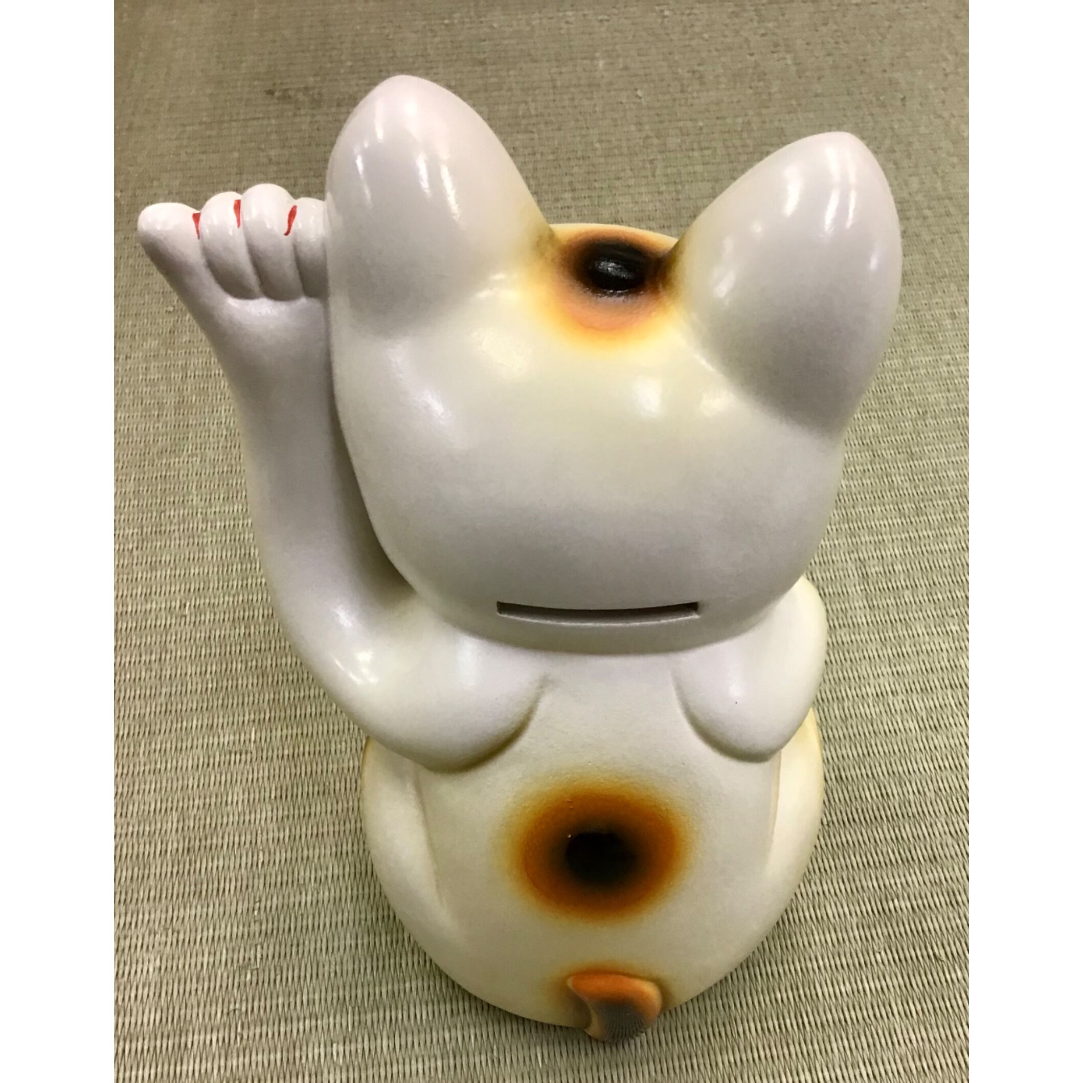 特別製作『ドル　＄招き猫6号』青目　ドル持ち　ドル猫　招き猫　3体セット 貯金箱 招き猫(ドル猫) | 鈴木旗店