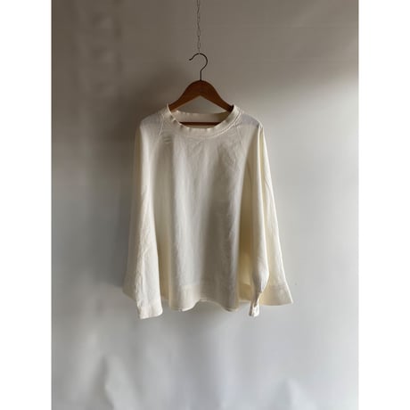 washer-cotton raglan pullover