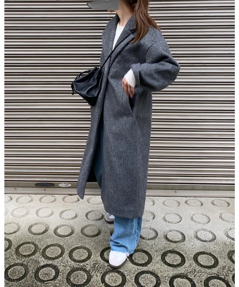 shaggy chester coat | s t k .